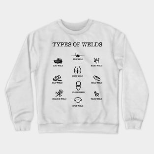 Types of Welds Chart Crewneck Sweatshirt